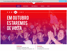 Tablet Screenshot of pontocine.com.br